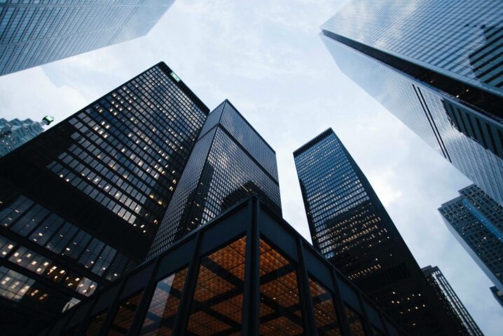High rise buildings in the city center
